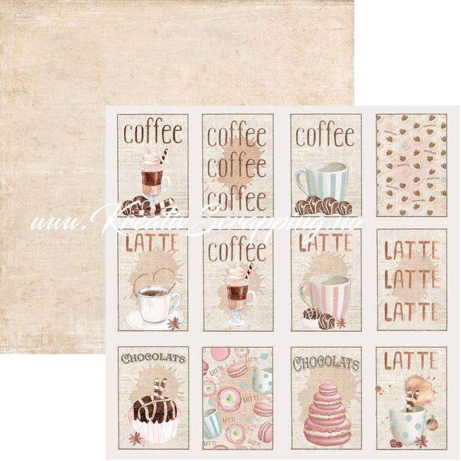 Hovedbilde Reprint - 12x12 - RP0443 - Coffee - Tags