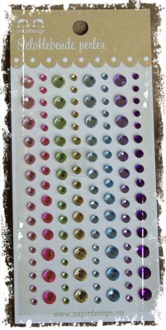 Hovedbilde Papirdesign - PD872 - Krystaller - Assortert (Rosa, gul, blå & lilla)