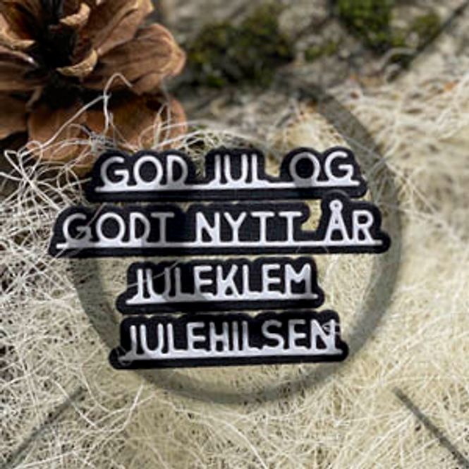 Hovedbilde Papirdesign Dies PD2100664 - Små ord 6, jul