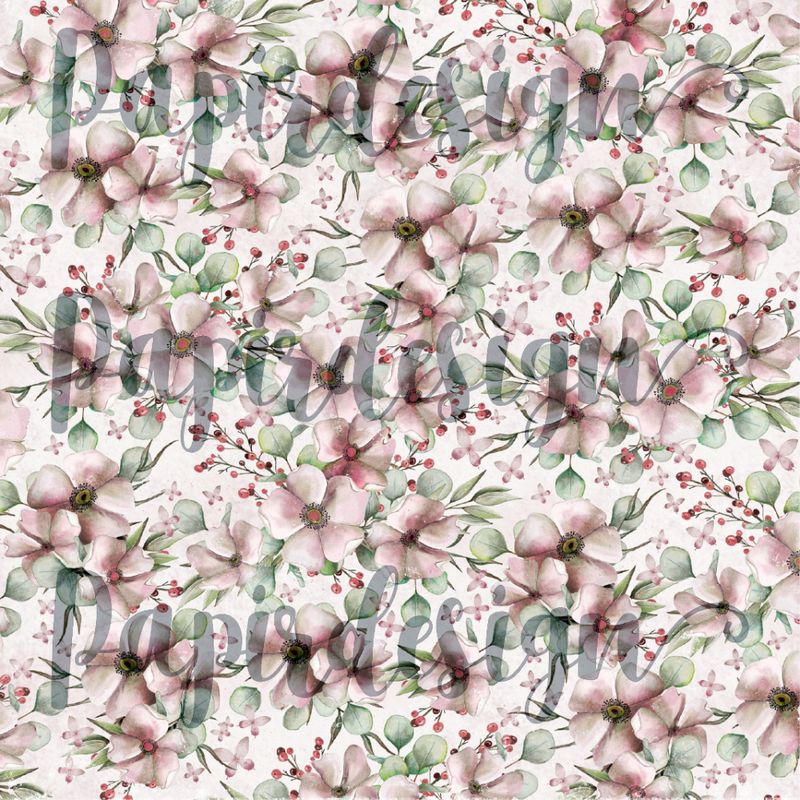 Papirdesign - PD2100586 - Vårtegn - Blomsterfryd, rosa