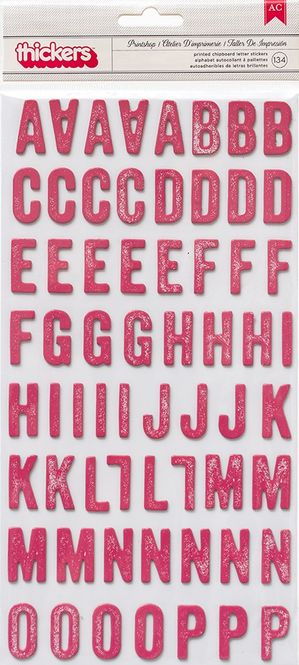 Hovedbilde Thickers - 331727 - Printed Chipboard - Pink - Printshop