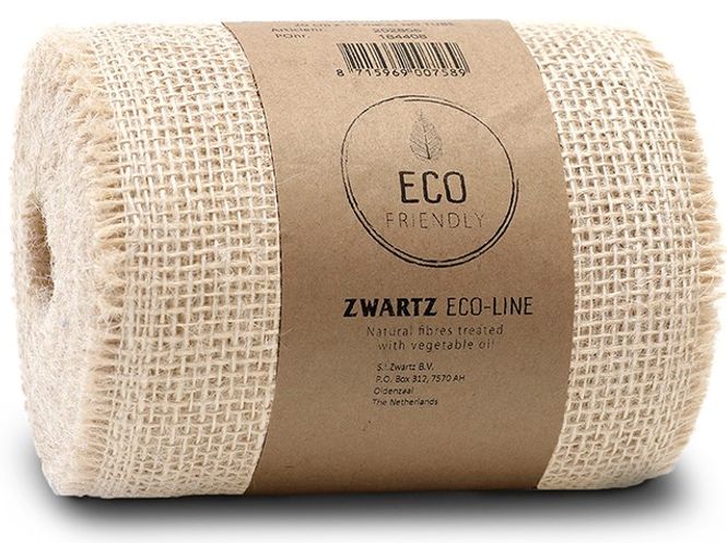 Hovedbilde Sizoband - Jute Ribbon - Bredde 15 cm  - Lys Natural - Metervare