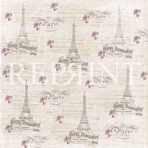 Reprint - 12x12 - RP0272 - Lilac Paris Collection - Paris