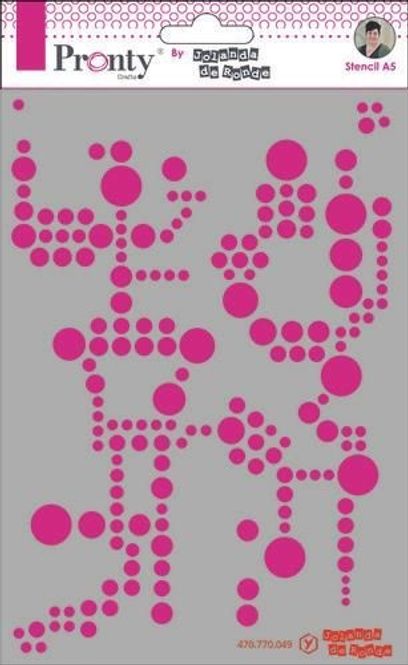 Hovedbilde Pronty Crafts - Stencil - A5 - Pattern Background Circles