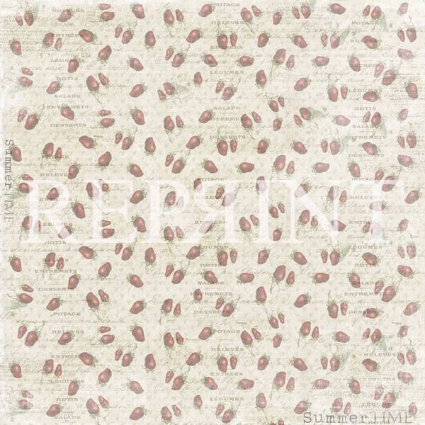 Reprint - 12x12 - RP0284 - SummerTime - Strawberries