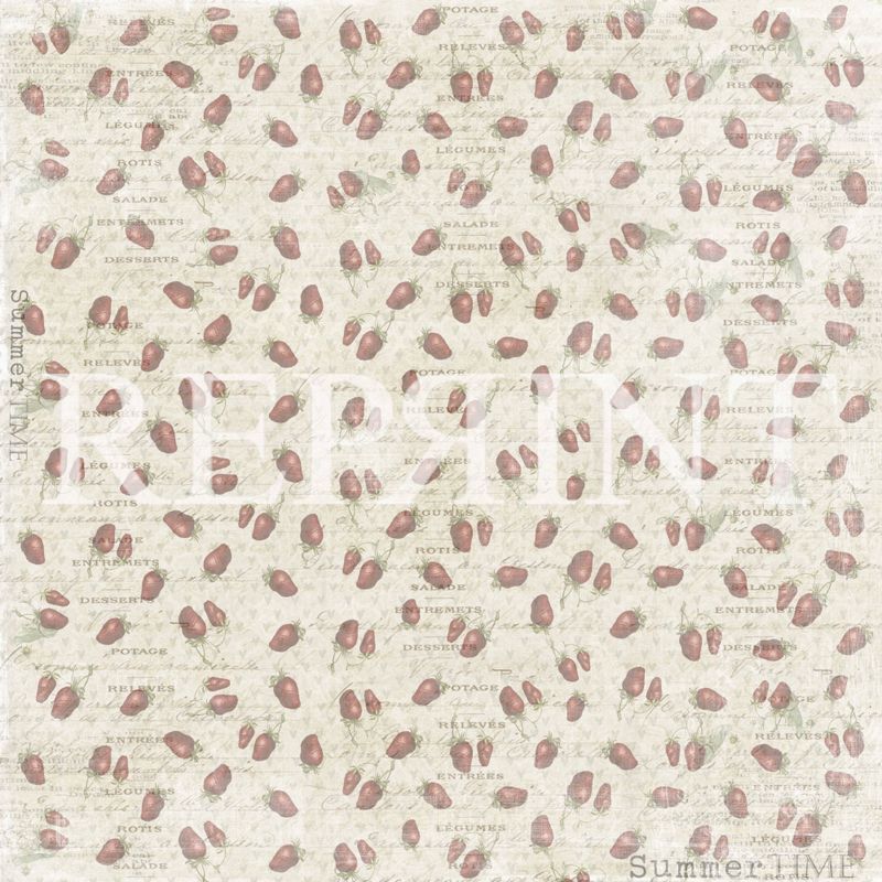 Reprint - 12x12 - RP0284 - SummerTime - Strawberries