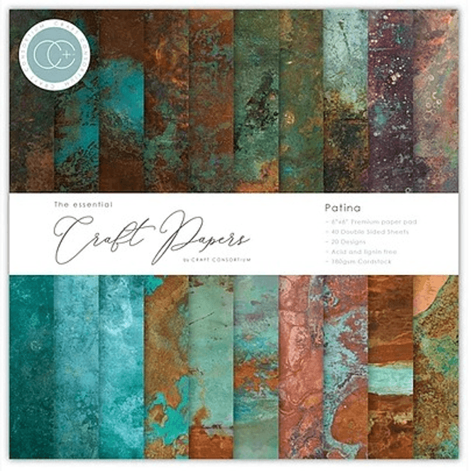 Hovedbilde Craft Consortium - 6x6 Essential Paper Pad - Patina