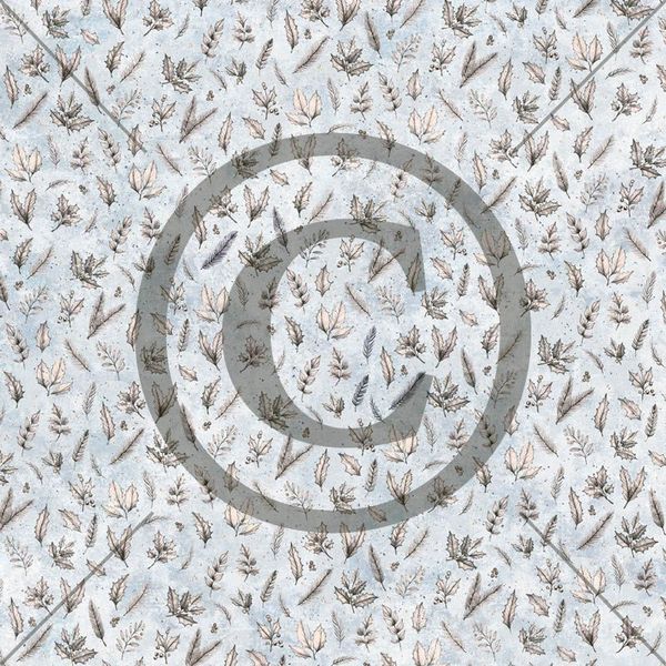 Papirdesign - 12x12 - PD 1570 - Vinterglede - Frostnatt