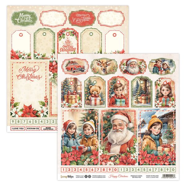 ScrapBoys - Happy Christmas - 12x12 - HACH-06
