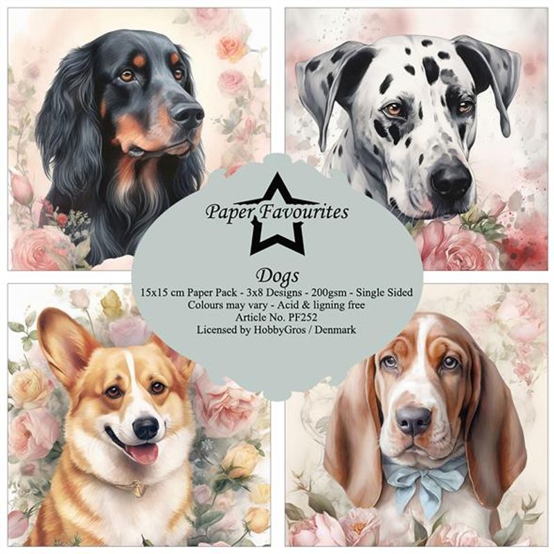Paper Favourites - 6x6 Paper Pad - PF252 - Dogs