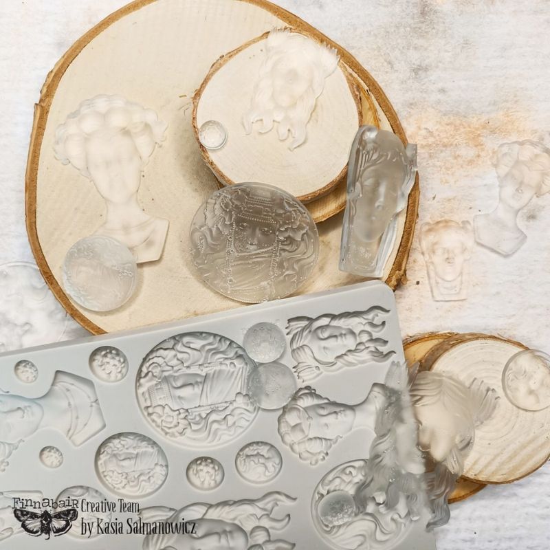 Finnabair - 968618 - Silicone Moulds - 5x8 - Vintage Portraits