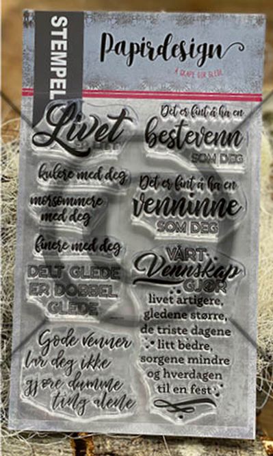 Hovedbilde Papirdesign - Stempel - PD 2100719 - Vårt vennskap