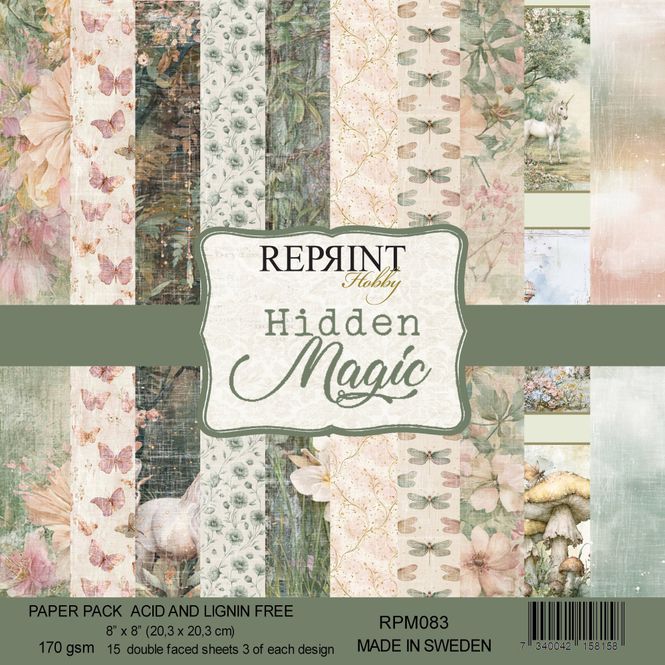 Hovedbilde Reprint - 8x8 - RPM083 - Hidden Magic - Paper Pack