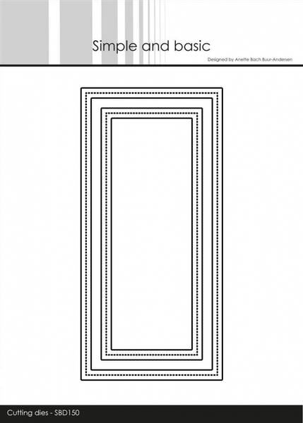 Simple and basic - Dies - SBD150 - Frames - Mini Slimcard