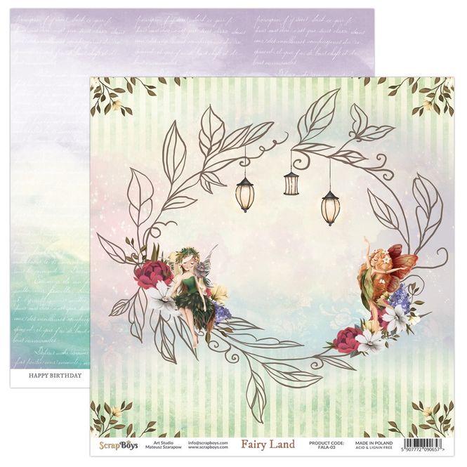 Hovedbilde ScrapBoys - Fairy Land - 12x12 - FALA-03