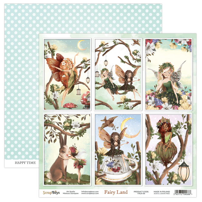 Hovedbilde ScrapBoys - Fairy Land - 12x12 - FALA-06 - Picture sheet