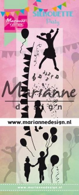 Hovedbilde Marianne Design - CS1038 - Clearstamp - Silhouette Party