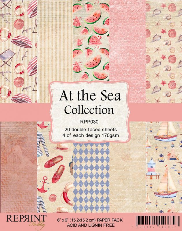 Reprint - 6x6 - RPP030 - At the Sea Collection pack