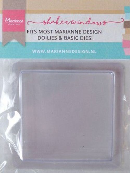 Hovedbilde Marianne Design - LR0024 - Shaker Windows - Square - 9cm 