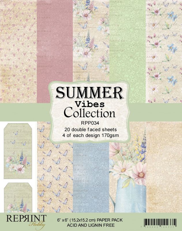 Reprint - 6x6 - RPP034 - SummerVibes Collection pack