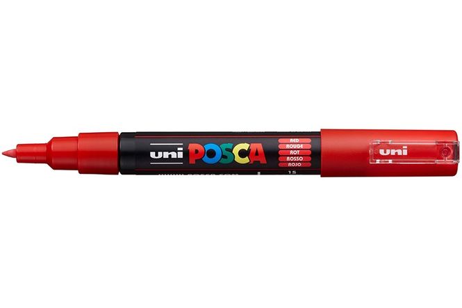Hovedbilde Uni POSCA - PC-1M - Extra-Fine 0,7-1mm - 15 - Red