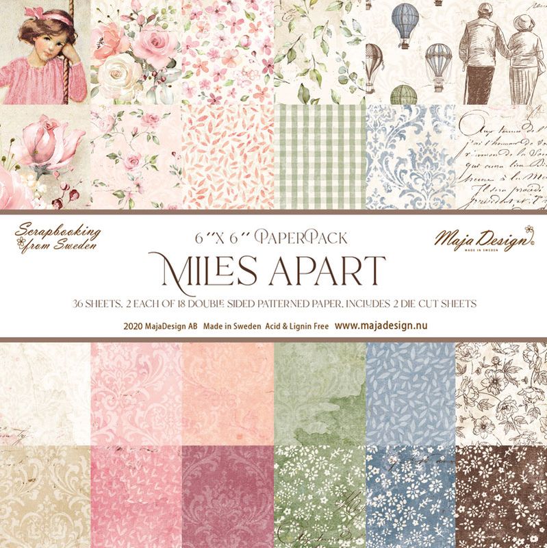 Maja Design - 1107 - Miles Apart - 6x6 Paper Pack