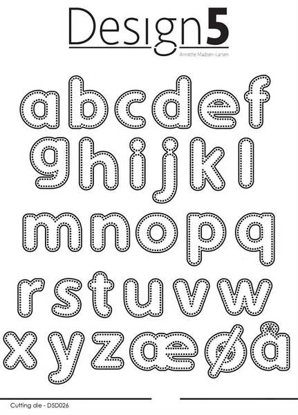 Design5 - Dies - D5D026 - Dotted Alphabet - Lower Case