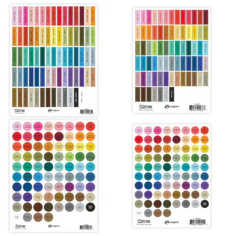 Hovedbilde  Tim Holtz -  Label Sheet for Distress -  Assorted set 4pk - Black printing