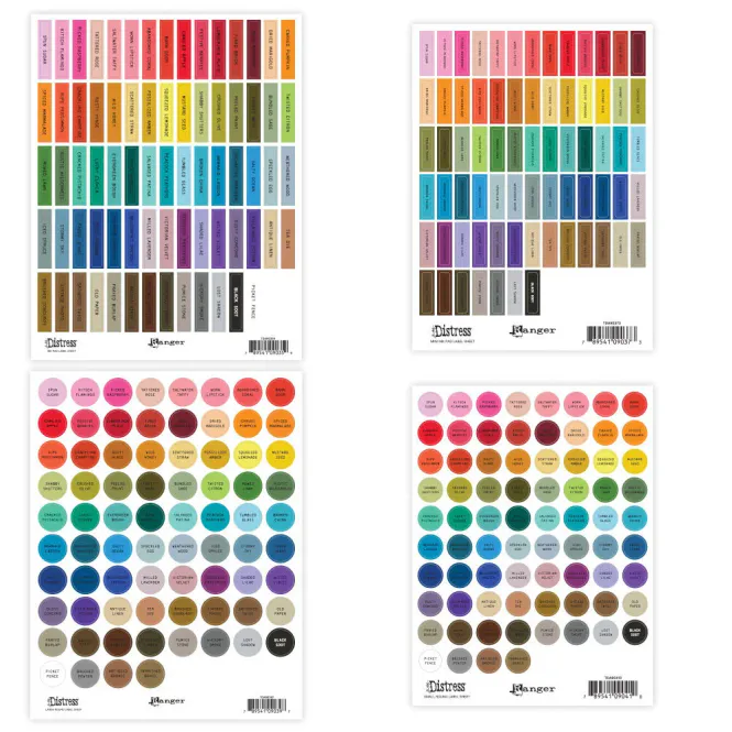 Hovedbilde  Tim Holtz -  Label Sheet for Distress -  Assorted set 4pk - Black printing