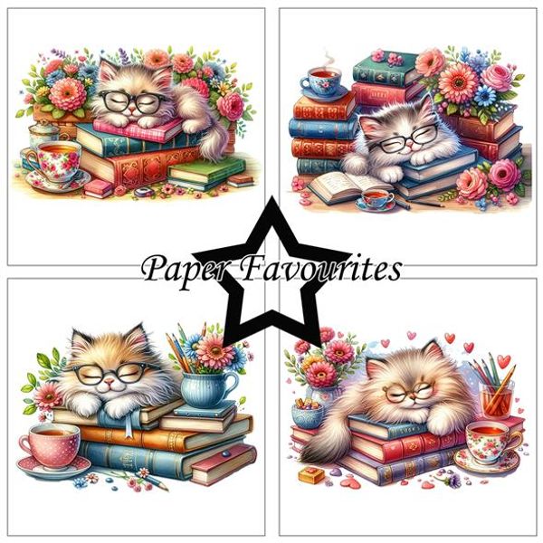 Paper Favourites - 6x6 Paper Pad - PF296 - Sleeping Cats