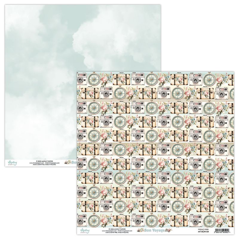 Mintay - BON - 8x8 Paper Pad - Bon Voyage