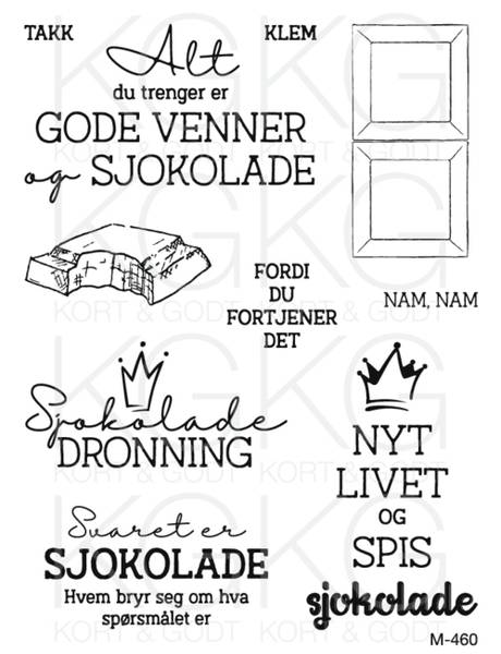 Kort & Godt - M-460 - Sjokolade