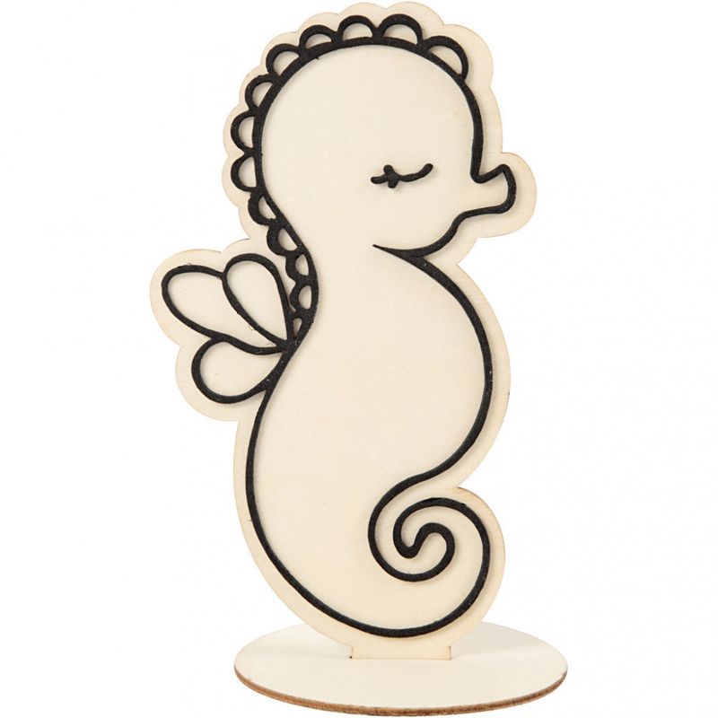 Creotime - Dekorasjonsfigur - Sjøhest - H: 18 cm