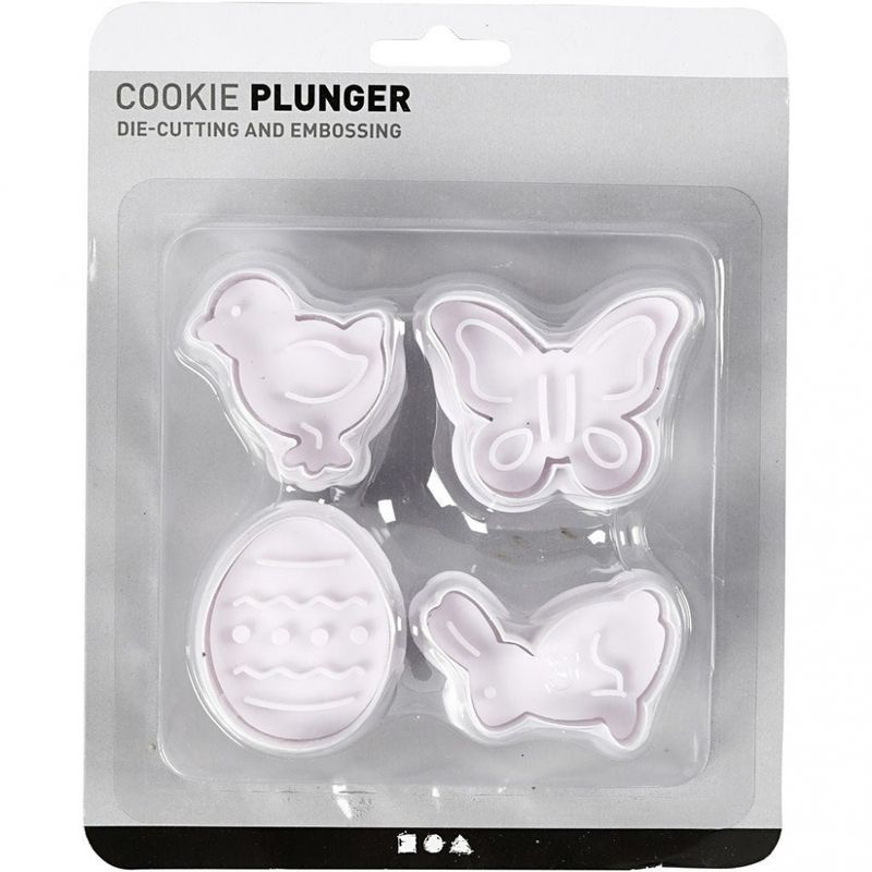 Creotime - Cookie Plunger - Kylling, Sommerfugl, Påskeegg, Hare