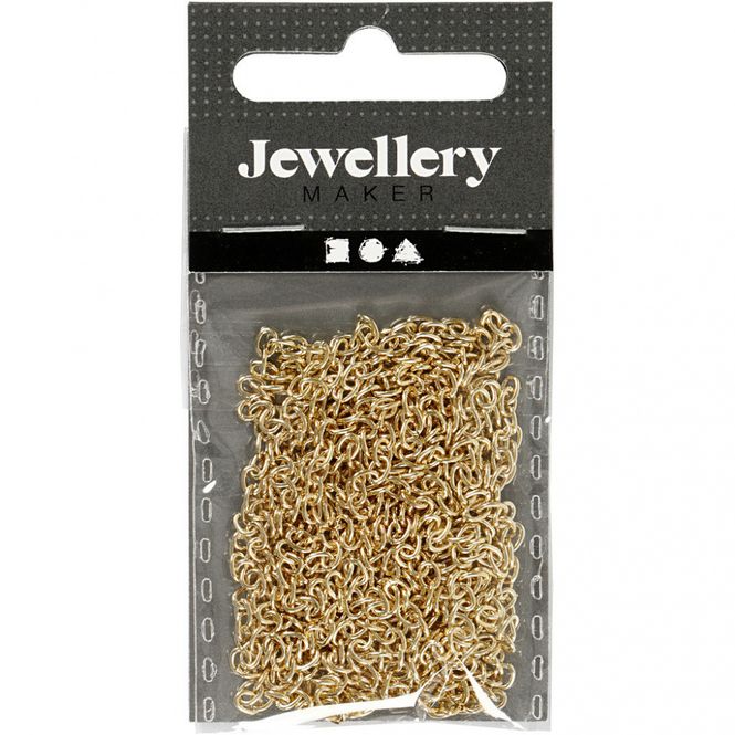 Hovedbilde Creotime - Jewellery Maker - Kjede - Forsgylt - B: 2 mm - L: 2 m
