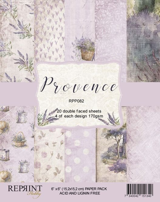 Hovedbilde Reprint - 6x6 - RPP082 - Provence Paper Pack