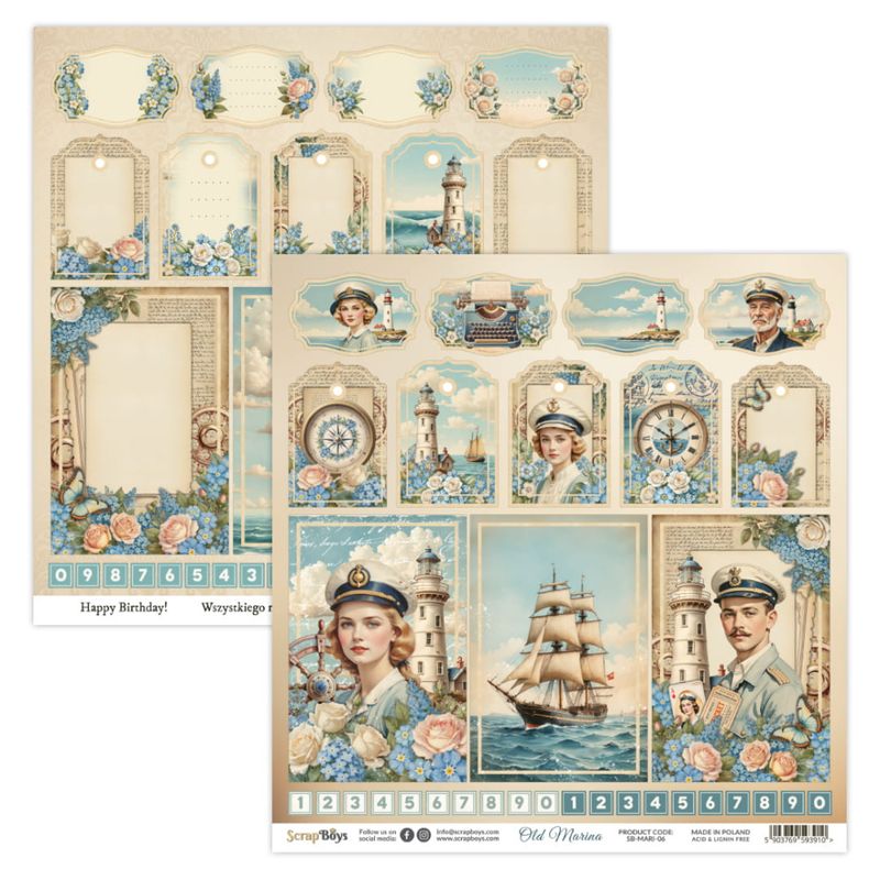 ScrapBoys - Old Marina - 12x12 - MARI-06