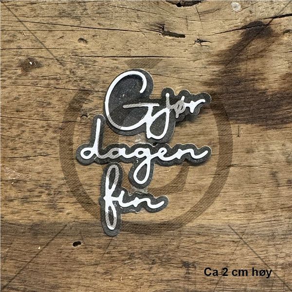 Papirdesign Dies PD 01359 - Gjør dagen fin