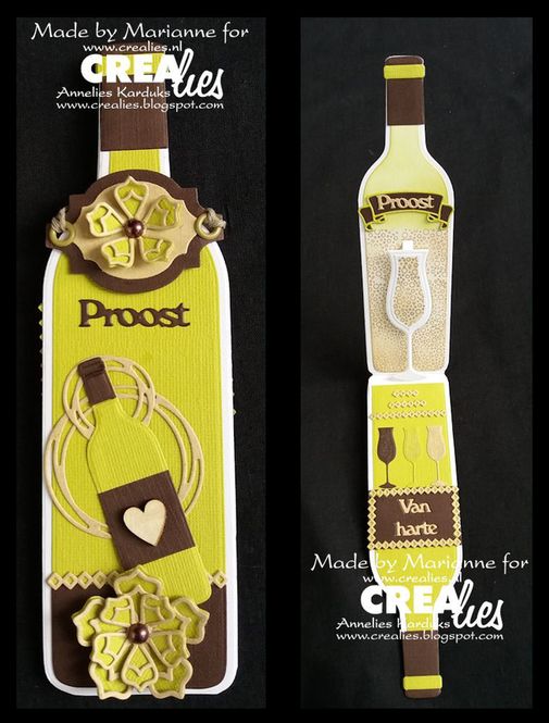 Hovedbilde Crealies - Dies - Pop upzz 3 - Champagne flute