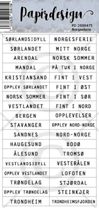 Hovedbilde Papirdesign - Klistremerker - 2000475 - Norgesferie