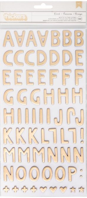 Hovedbilde Thickers - 320683 - Foam - Gold foil on navy foam - Creek