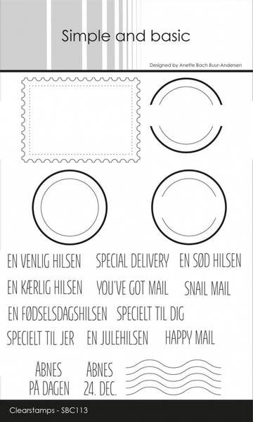 Simple and basic - Clear stamp - SBC113 - Post stamp