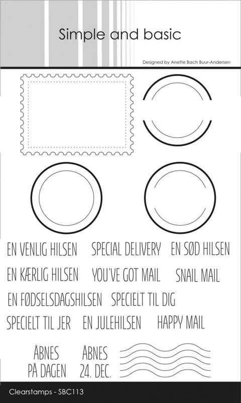 Simple and basic - Clear stamp - SBC113 - Post stamp