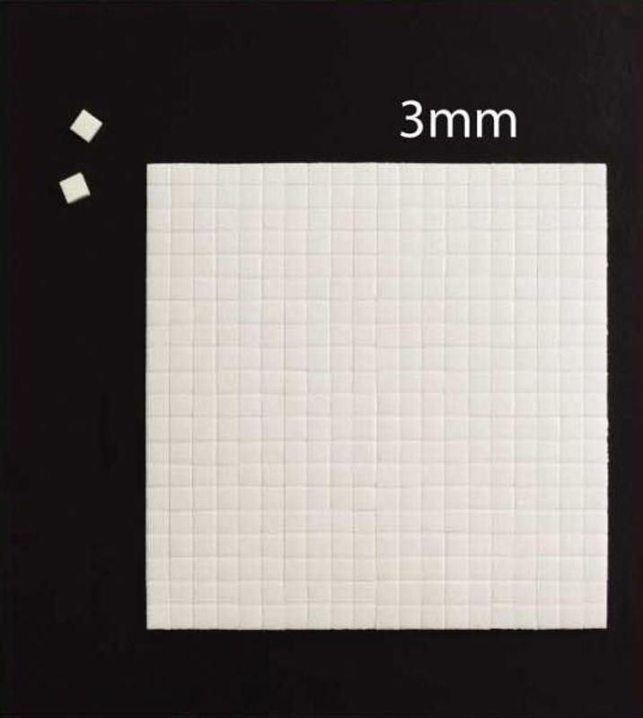 Hobby & Fun - 3D Foam Tape - 0001 - 5x5mm - h: 3mm- 400stk
