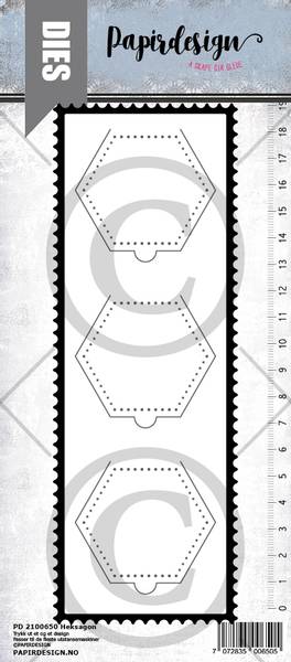 Papirdesign Dies PD2100650 - Heksagon