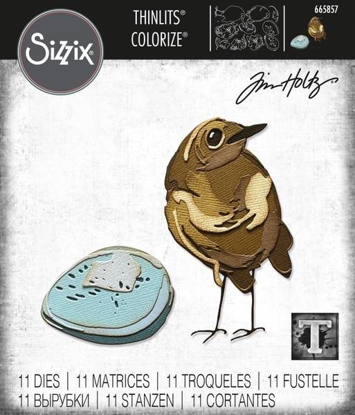 Sizzix - Thinlits - 665857 - Bird & Egg Colorize