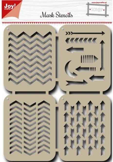 Hovedbilde Joy Crafts - 6002-0825 - Mask Stencils - Arrows