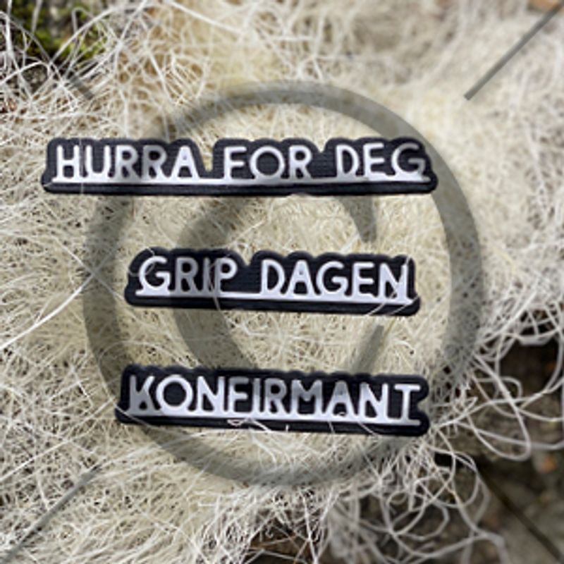 Papirdesign Dies PD2100644 - Små ord 2, konfirmant