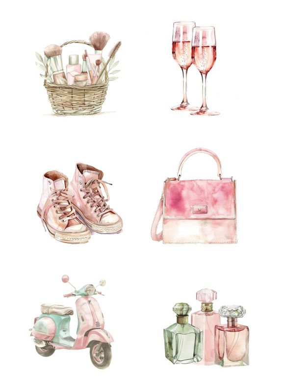 Reprint -  KP0116 - A4 Klippeark - Girly