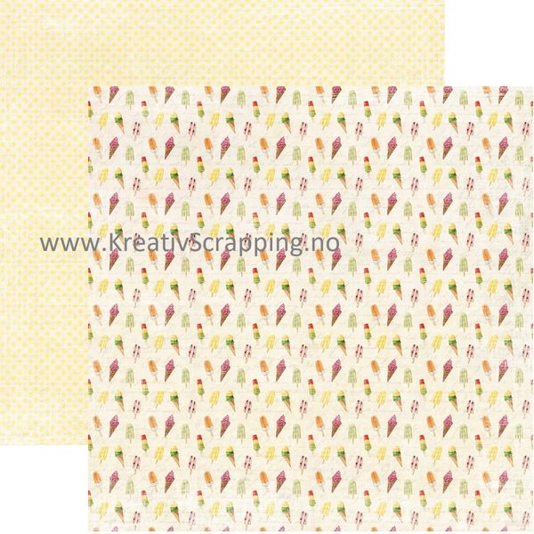 Reprint - 12x12 - RP0459 - Summer Holiday - Ice Cream
